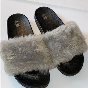 Cute fur slides
